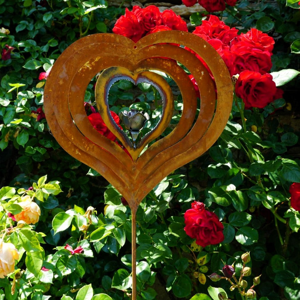 Herz „Rose” auf Stab