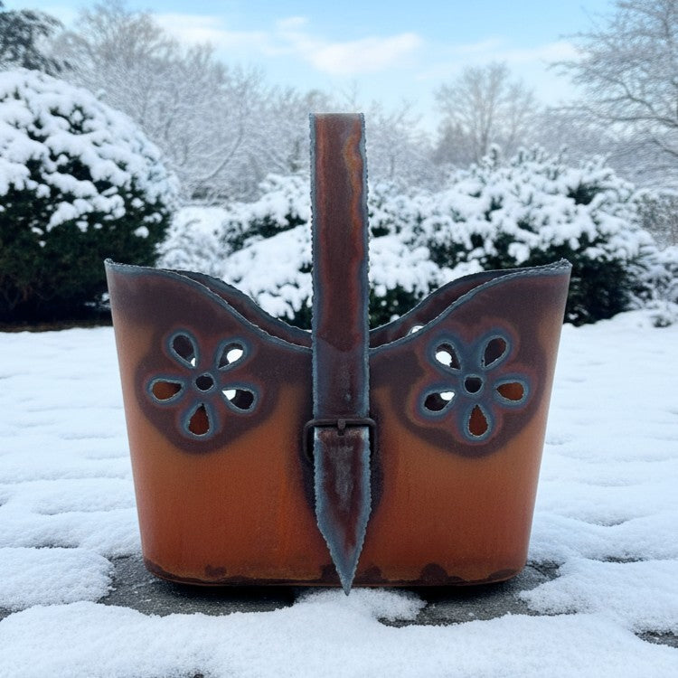 Dekotasche mit Blumenmuster